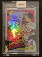 Topps Project 70 Mike Trout Rainbow Foil by  Ermsy Adam Bomb #59/70