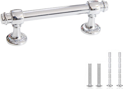 10Pack Cabinet Pull Polished Chrome Drawer Handle Zinc Alloy 3Inch (76Mm) Hole C