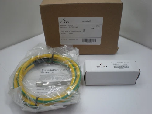 New Citel 62009 CXF60-N/MF Coaxial Surge Protector Indoor Outdoor +Grounding Kit