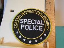 Coastal International Security Special Police Washington DC PATCH 5" NOS