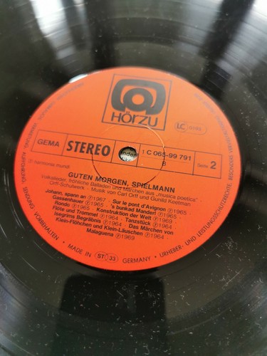 LP Guten Morgen, Spielmann GATEFOLD - Lieder, Balladen, Märchen   hörzu - 1964  - Bild 5 von 5