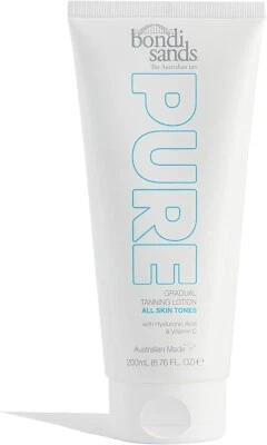 Bondi Sands PURE Gradual Tanning Lotion - Hyaluronic Acid & Vitamins C + E 200ml