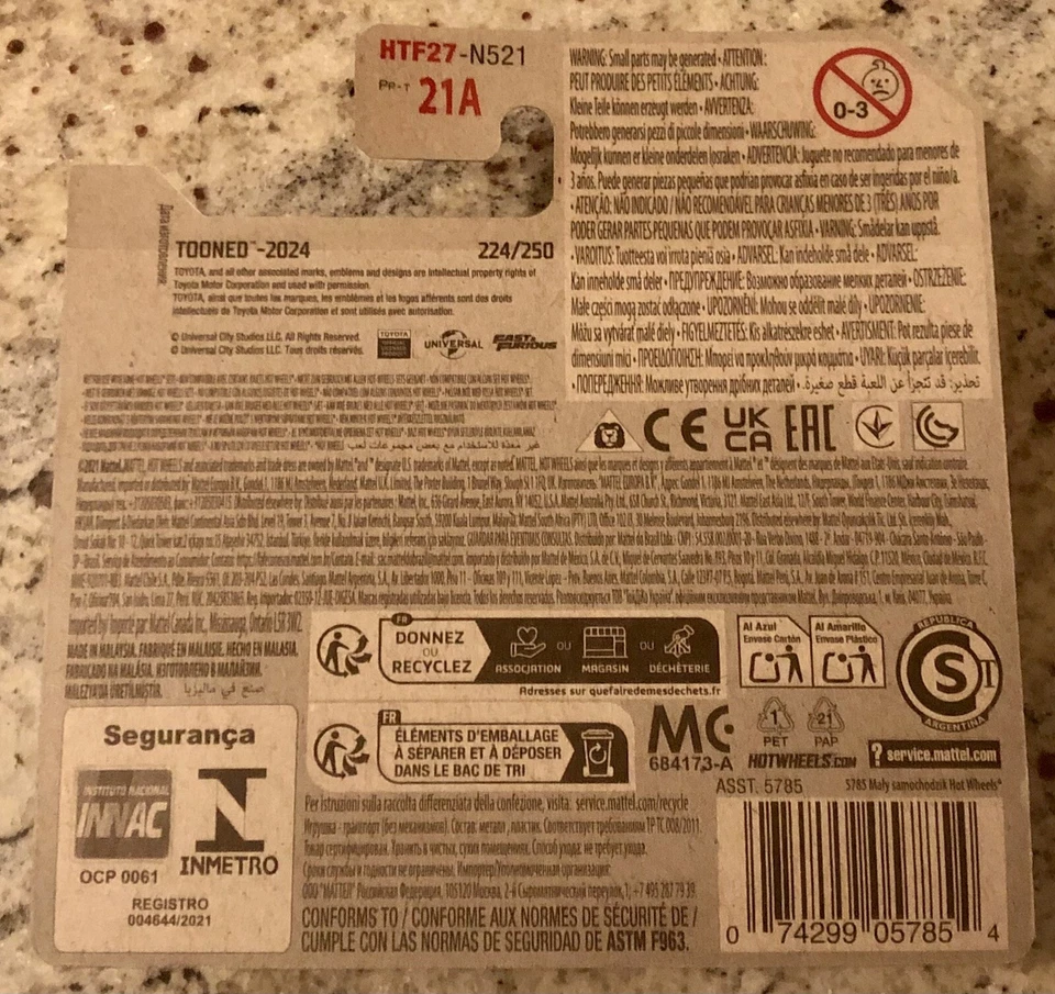 Hot Wheels ‘94 TOYOTA SUPRA FAST & FURIOUS 2024 1:64 - Immagine 2 di 2