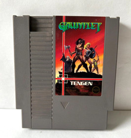 Gauntlet Nintendo Entertainment System NES 1985 Cartridge Manual Box, NO Sleeve