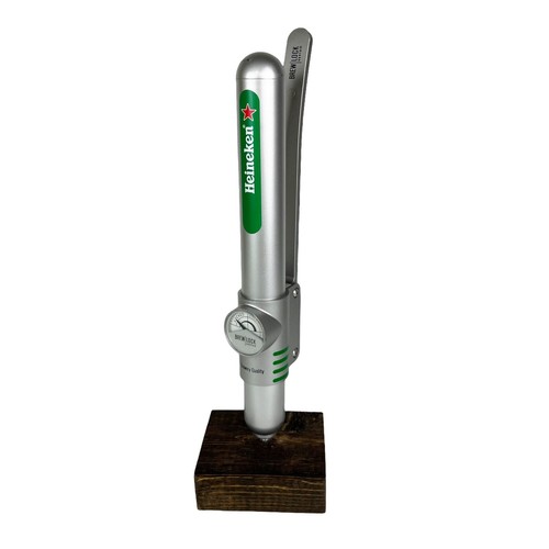 Heineken Beer Brew Lock System Keg Tap Handle Pull Knob Mancave Pub - Picture 8 of 8