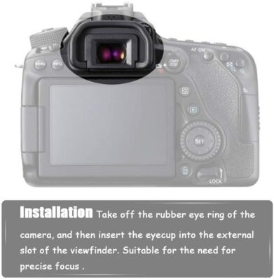 Rubber EB Eyecup-Canon EOS 6D Mark II/5D MarkII 60D 50D 40D 30D Rebel G II K2 Ti
