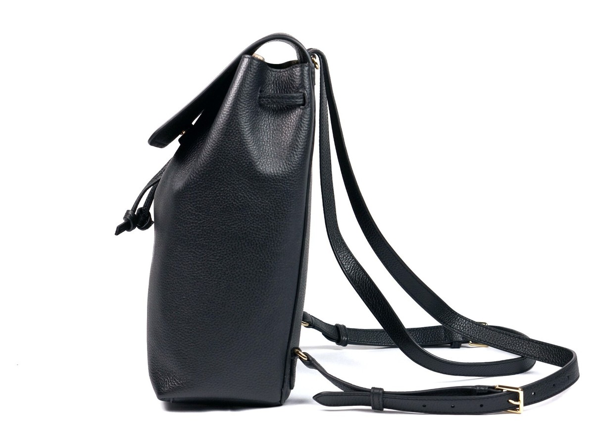 SALE Latest Tory Burch Thea Black Pebbled Leather Medium