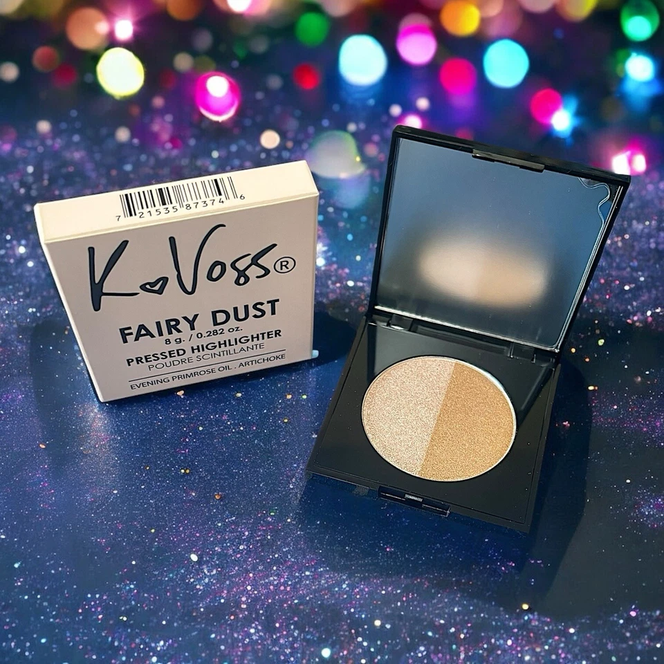 KVOSSNYC Fairy Dust Pressed Highlighter in Moonlight/Stardust 8 g 0.282 oz NIB - Image 2 of 4