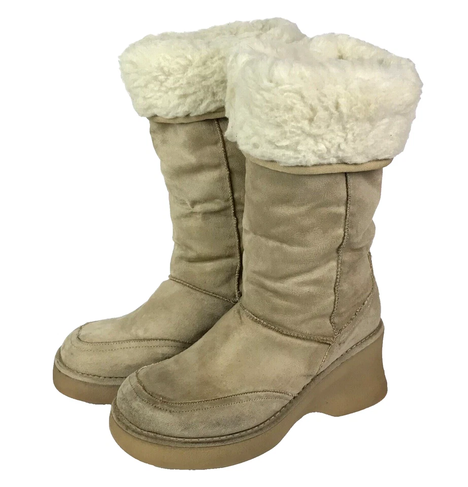 Botas LEI De Colección Años 90 Y2K Para Mujer 8 Tostadas Gruesas Plataforma Imitación Piel Altas Invierno Foto 2 de 4