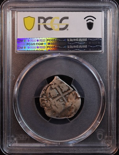 1695-P Bolivien Silber Cob One Real - PCGS SS20 - "Herzförmig!" Kolonial Spanien! - Bild 4 von 8