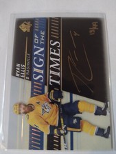2020-21 SP AUTHENTIC SIGN OF THE TIMES GOLD RYAN ELLIS AUTO AUTOGRAPH 13/49
