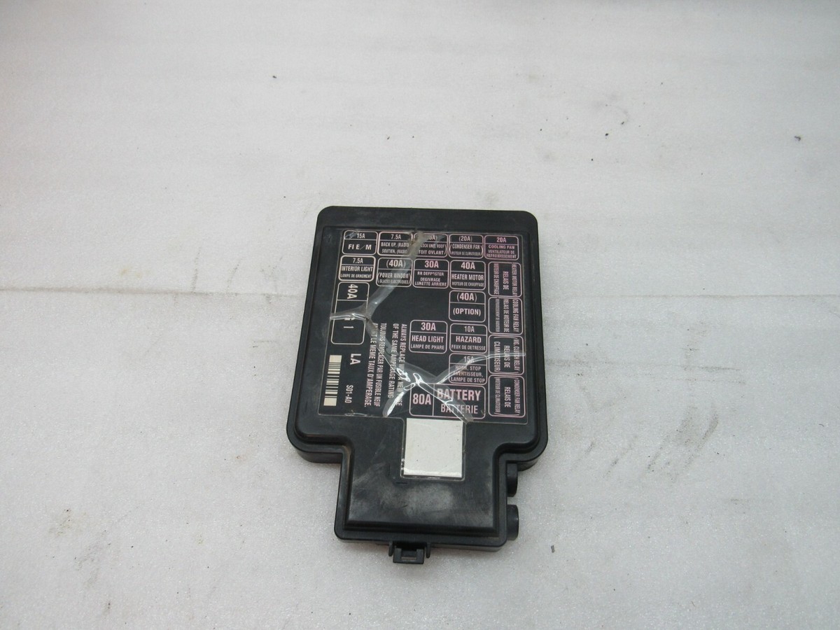 1996 97 98 99 2000 Honda Civic Fuse Box Cover lid #c-22