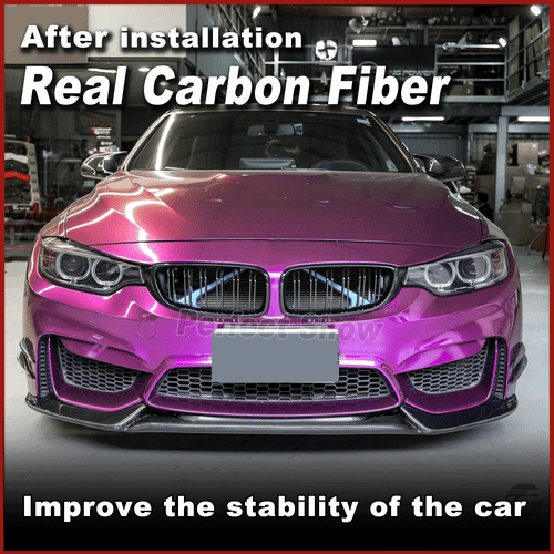 Alerón delantero de carbono labio delantero espada alerón para BMW F80 M3 F82 F83 M4 2014-19 - Imagen 3 de 16