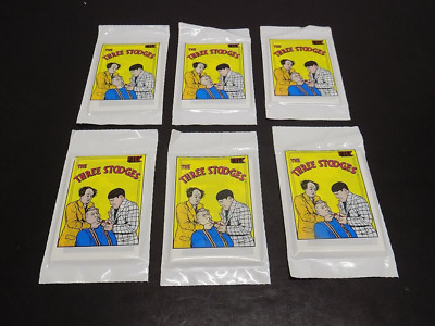 Three Stooges 1989 Series 2 Trading Cards by FTCC 6 Unopened Sealed Packs