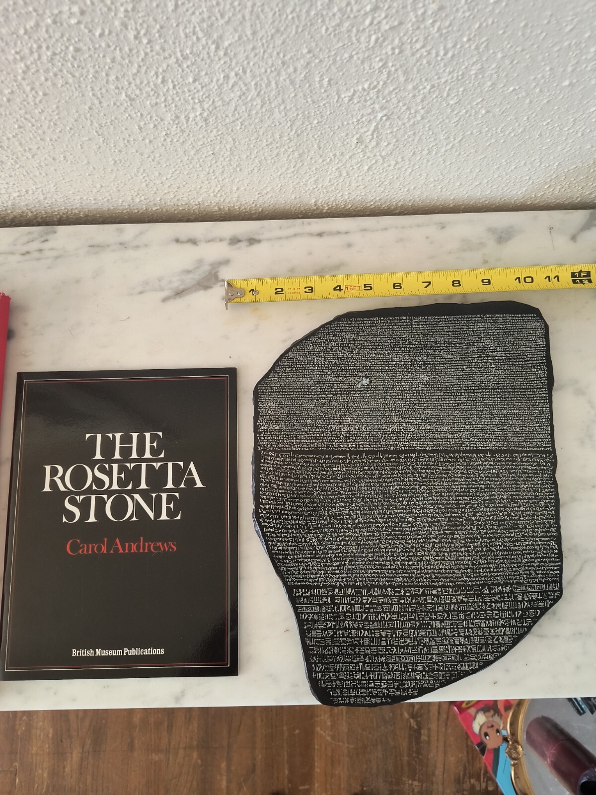 " ROSETTA STONE" Replica and Book by Carol Andrews/ New / Very RARE!!