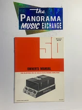 Vintage McIntosh MC 50 Solid State Power Amplifier Owner’s Manual 