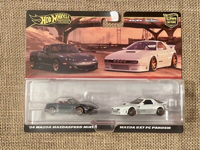 Hot Wheels Target Exclusive 2 Pack '04 Mazda Mazdaspeed Miata & RX7 FC Pandem