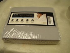 CGK LINENS LUXURY SHEET SET FOR TWIN LIGHT GRAY