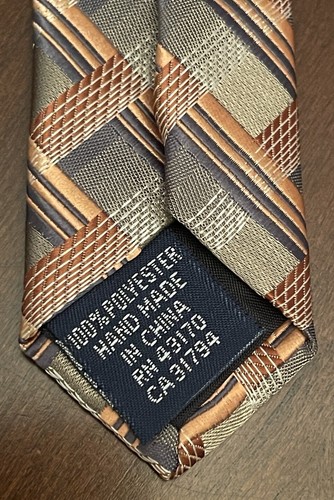 John Ashford Hand Made 100% Polyester Men’s Neck Tie Made In China - Picture 7 of 9