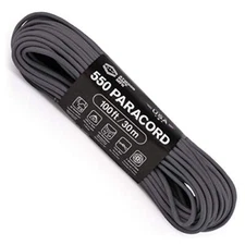 Atwood Rope MFG 550 Paracord 100 Feet 7-Strand Core Parachute Cord (Graphite)