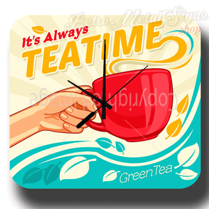 Builders Tea Plaque Retro Tin Signs Metal Plate Kitchen Decor Poster