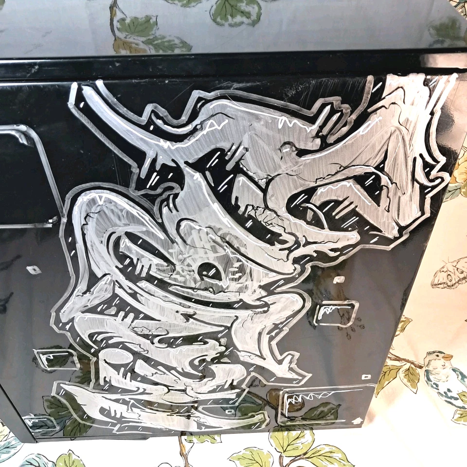 Ultra Aluminus Mid Tower PC Case Only *Custom Art Graphic* Legacy Build Chassis - Image 3 of 4