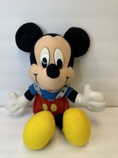 Vintage 1990's Disney Mickey Mouse 13" Plush Stuffed Animal Toy Doll Mattel
