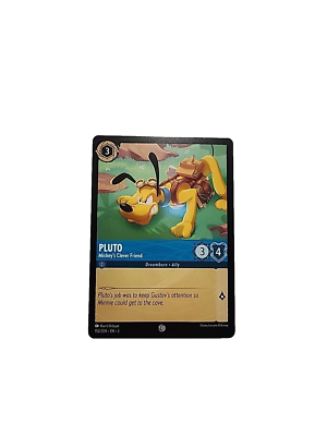 pluto lorcana card Promo Foil Mickeys Clever Friend Ink Type Disney Lorcana TCG Pluto 152/204