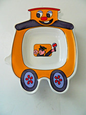 ONEIDA 1994 CHILD'S TRAIN PLATE/BOWL, COLORFUL, GOOD CONDITION