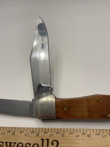 VTG Queen Rawhide Series No. 4200 Large Trapper pocket knife 1981 EUC - Picture 8 of 12