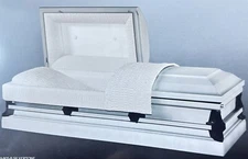 Batesville Casket Salesman Photo Silvertone Silver Twill  Print Ad Oddity