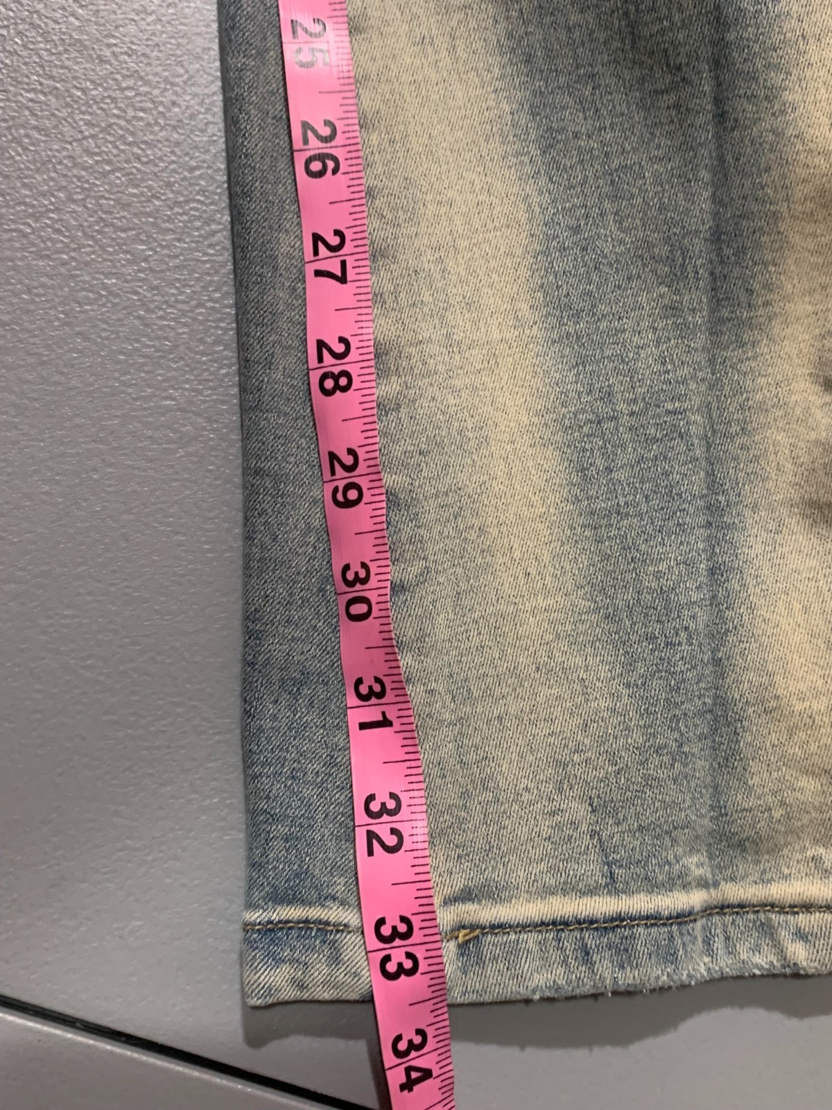 Rue 21 Men's Light Blue Distressed Jeans Skinny Arc Supreme Flex Size 32/34 thumbnail 7