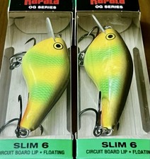 2 Rapala OTTS Garage OG Series Slim 6 OGS06 Crankbait Lures COOSA CRAW - NEW