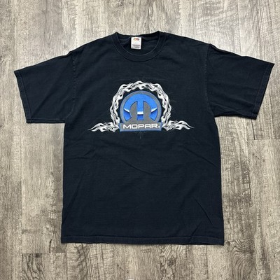 Vintage Y2K Mopar NHRA Drag Racing Flames T Shirt L