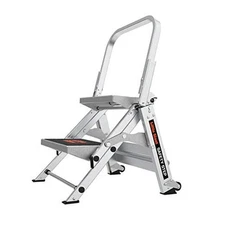  Safety Step, 2-Step, 2 foot, Step Stool, Aluminum, Type 1A, 300 2 Step Ladders
