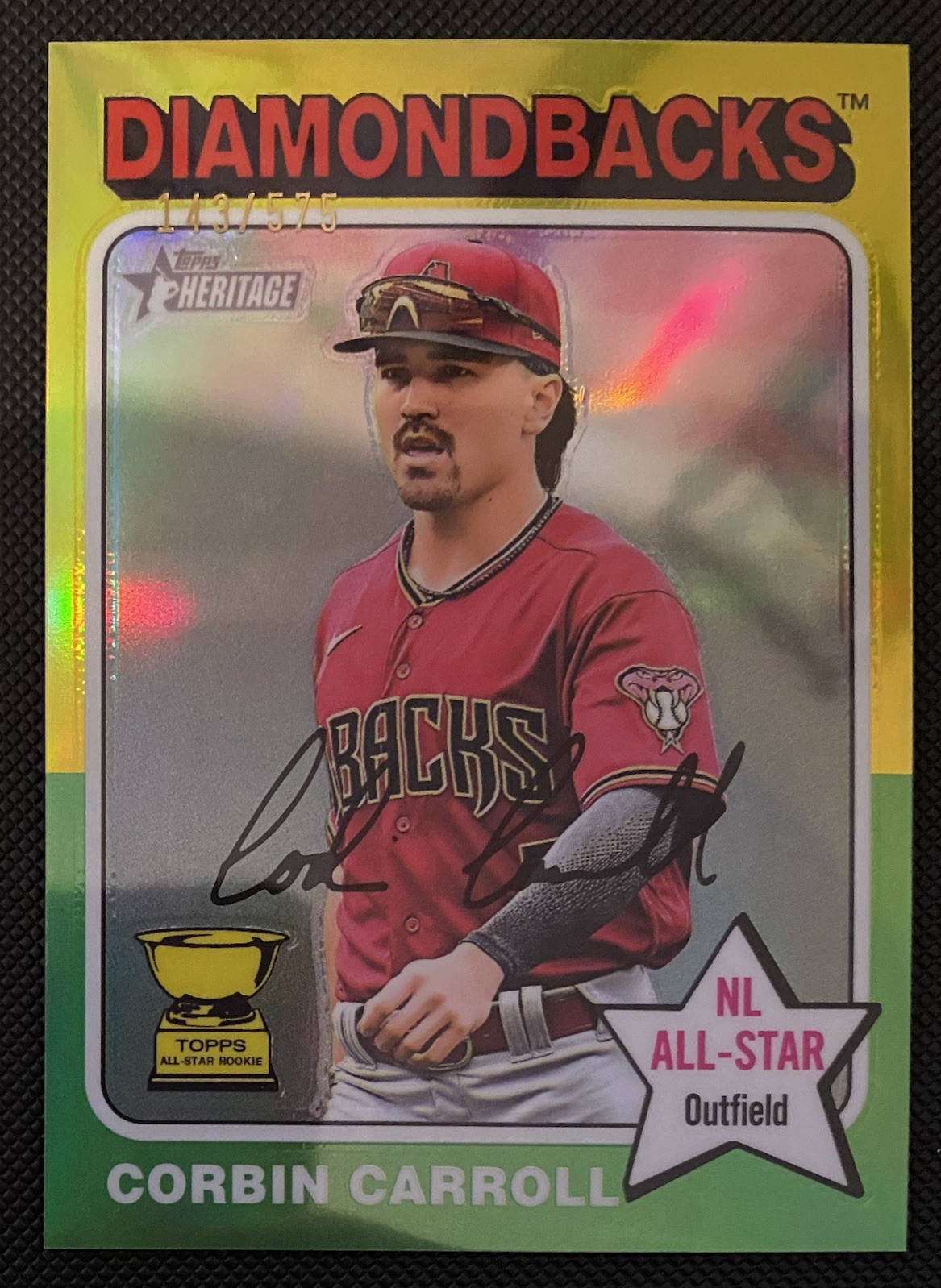 2024 Topps Heritage - Corbin Carroll #372 Chrome Refractor /575