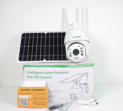 Solar Battery Powered WIFI6 Security Camera System IP Pan Tilt Outdoor HG