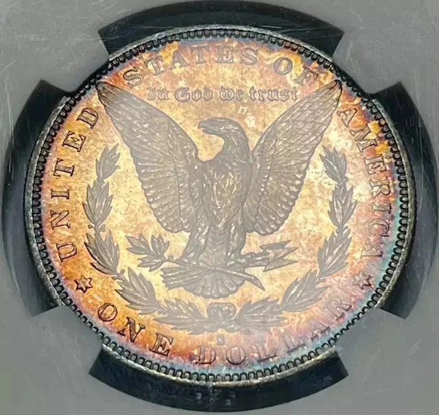 1882 S Morgan Silver Dollar NGC MS-66 Toning! - Image 3 of 3