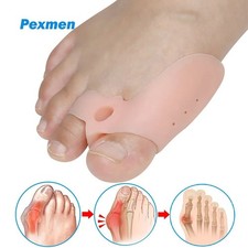 1 Pair Silicone Gel Bunion Toe Corrector Orthotics Straightener Separator Pain