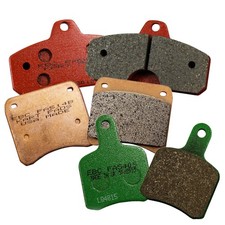 EBC Brakes Karting Front (3 Bolt Fixing) Brake Pads - Red (Hard Compound) Fits C