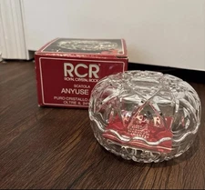 Royal Crystal Rock*RCR*Lead Crystal Anyuse 2002 Dish Set~INTERLOCKING BOWL NOB