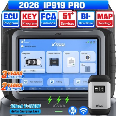 XTOOL IP919 PRO Diagnosegerät mit Schlüsselprogrammierer ECU-Programmierfunktion