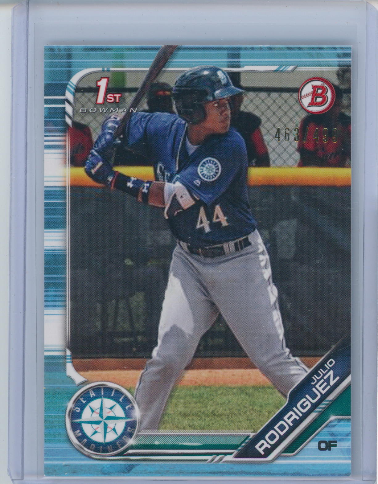 2019 Bowman Prospects Sky Blue 463/499 Julio Rodriguez #BP-33