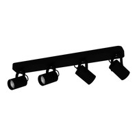 4X3W GU10 Spots Modernes Design IP20 Schwarz - Elegant Und Stilvoll