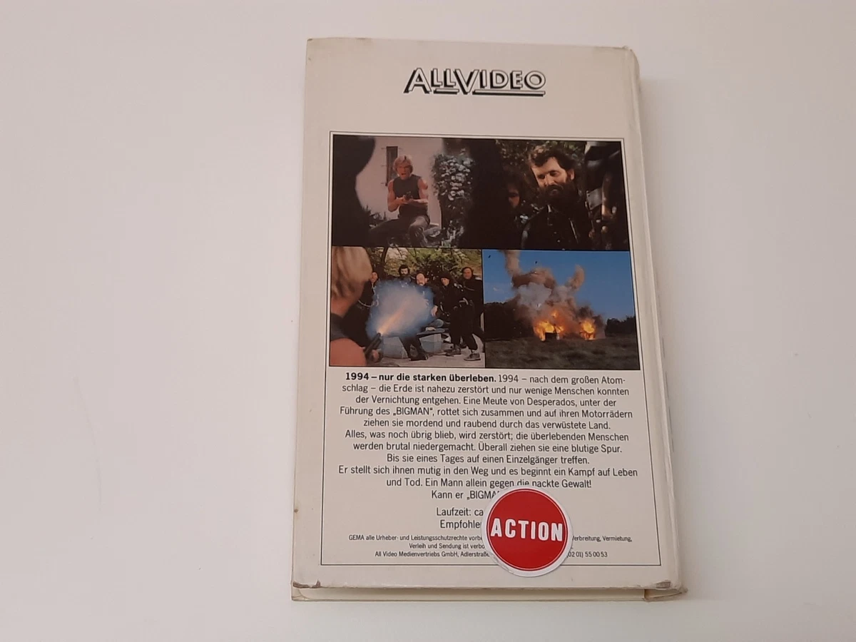 1994 - Nur die Starken überleben 1983 VHS German PAL Video Hartbox Survival Zone
