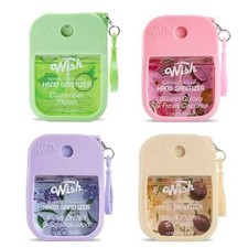 Pack of 4 Wish Liquid Hand Sanitizer Spray 1.2oz Pocket Hand Sanitizer Bottle