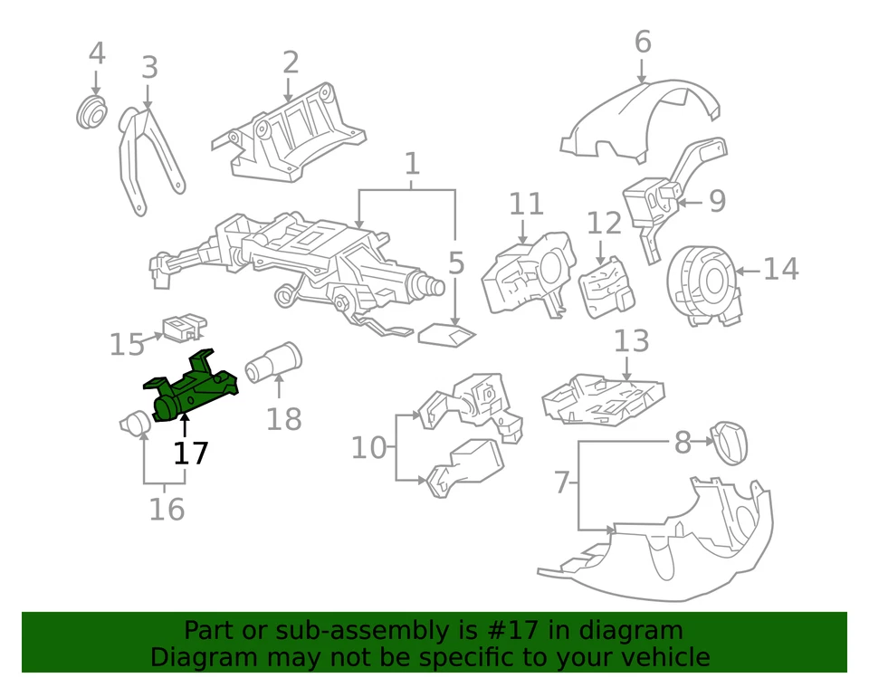 Interruptor de encendido original Audi 1K0-905-849-B Foto 2 de 3