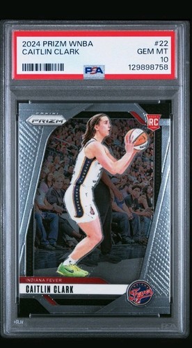 2024 Caitlin Clark Panini Prizm WNBA Rookie Card #22 RC PSA 10 Fever 15A