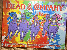 Dead & Company Poster Saratoga New York 2016 Numbered 526/850 Grateful Dead