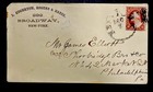 Usa Postal Cover 1800’s SC# 25 ? 3c George Washington  on  cover -stk129 — photo 1